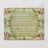 Vintage Floral Recipe Cards (Achterkant)