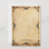 Vintage Floral repetitie Inwendige Kaart (Achterkant)