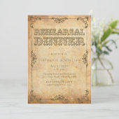 Vintage Floral repetitie Inwendige Kaart (Staand voorkant)