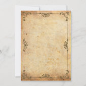 Vintage Floral repetitie Inwendige Kaart (Achterkant)