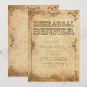 Vintage Floral repetitie Inwendige Kaart (Voorkant / Achterkant)