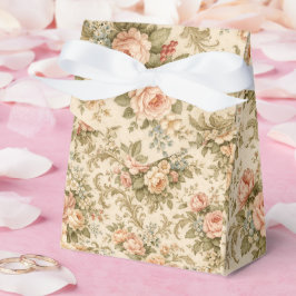 Vintage Floral Roses Pattern | Shabby Chic Cottage Bedankdoosjes