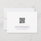 Vintage Floral RSVP Wedding Response Card (Achterkant)