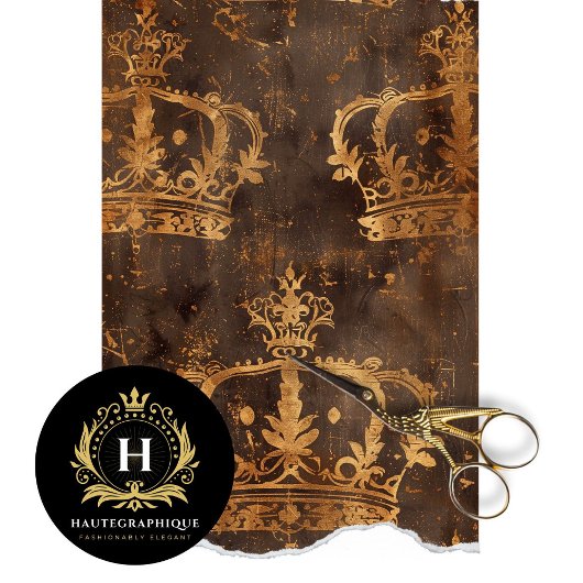 Vintage Floral Rustic Texture Franse ontkoppeling Tissuepapier