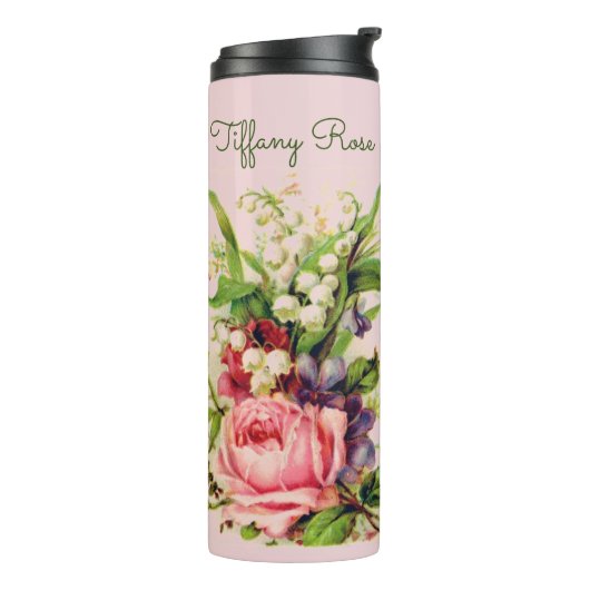 Vintage Floral Spray  Thermosbeker (Gedraaid links)