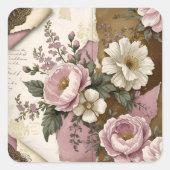 Vintage Floral - Stickers  (Voorkant)