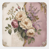 Vintage Floral - Stickers  (Voorkant)