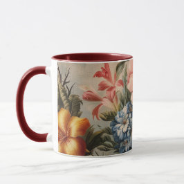 Vintage floral still life with tropical flowers mok