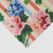 Vintage Floral Stripe Tissuepapier (Detail)