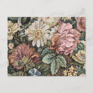 Vintage Floral Tapestry  Briefkaart