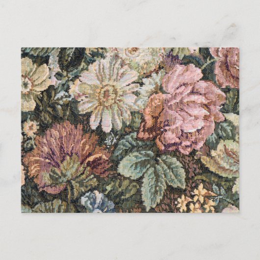 Vintage Floral Tapestry  Briefkaart (Voorkant)