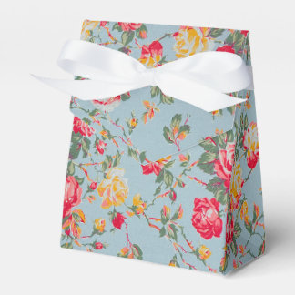 Vintage Floral Tent Party Favor Gift Box Bedankdoosjes