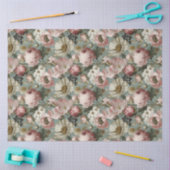 Vintage Floral Tissuepapier (Craft)