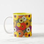 vintage floral tweekleurige koffiemok (Links)