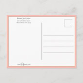 Vintage Floral Valentijn met duif Briefkaart (Achterkant)