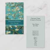 Vintage Floral Van Gogh Bus Blossomalamandboom Visitekaartje (Voorkant / Achterkant)