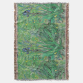 Vintage Floral Van Gogh Iris Deken (Voorkant Verticaal)