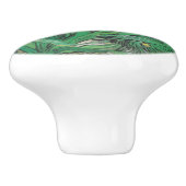 Vintage Floral Van Gogh Iris Keramische Knop (Zijkant)