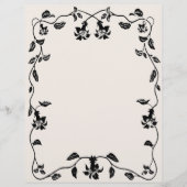 Vintage Floral Vine Letterhead (Voorkant)