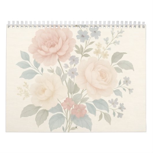 Vintage Floral Wall Calendar 2026 Kalender (Hoes)
