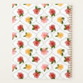 Vintage floral watercolour clear diamond Planner (Achterkant)