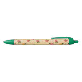 Vintage floral watercolour diamond ballpoint pen (Bovenkant)