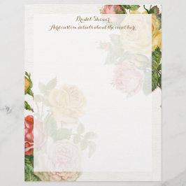 Vintage Floral Whitewash Spring Vrijgezellenfeest