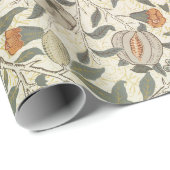 Vintage Floral William Morris Fruit Cadeaupapier (Rol Hoek)