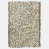 Vintage Floral William Morris Fruit Deken (Voorkant Verticaal)