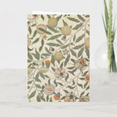 Vintage Floral William Morris Fruit Kaart (Achterkant)