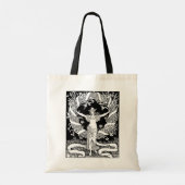 Vintage Floral Wreath Canvas tas (Achterkant)