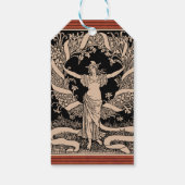 Vintage Floral Wreath Gift Label Cadeaulabel (Achterkant)