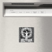 Vintage Floral Wreath Magnet (Insitu (Vaatwasser))