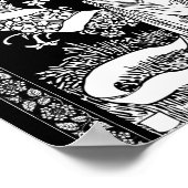 Vintage Floral Wreath Poster (Hoek)