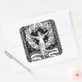 Vintage Floral Wreath Sticker (Envelop)