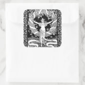 Vintage Floral Wreath Sticker (Tas)