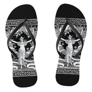 Vintage Floral Wreath Teenslippers