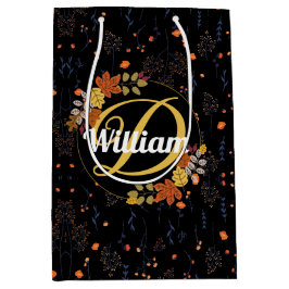 Vintage florale blad herfst botanische tekening un medium cadeauzakje