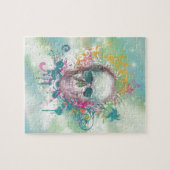 vintage florale lijst legpuzzel (Horizontaal)