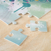 vintage florale lijst legpuzzel (Zijkant)