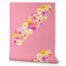 Vintage Florale Montage Behang met Afgeplatte Afwe