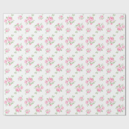 Vintage florale rozen klassiek cadeaupapier
