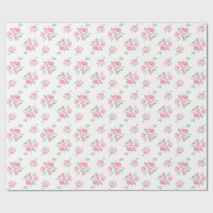 Vintage florale rozen klassiek cadeaupapier