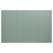 vintage floralen turquoise stof (Yard (91,4 cm))