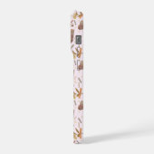 Vintage Florals & Paper Hearts IPhone Case Hoesje (Linkerkant)