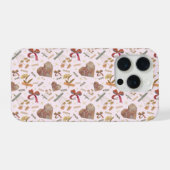 Vintage Florals & Paper Hearts IPhone Case Hoesje (Achterkant horizontaal)