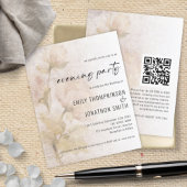 Vintage Florals QR Wedding Evening