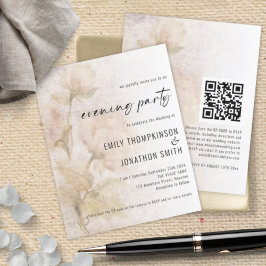 Vintage Florals QR Wedding Evening