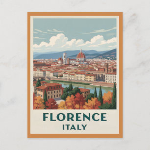Vintage Florence Italië Cathedral Briefkaart
