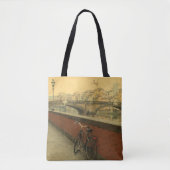 Vintage Florence Italië Tote Tas – Ponte Vecchio  (Voorkant)